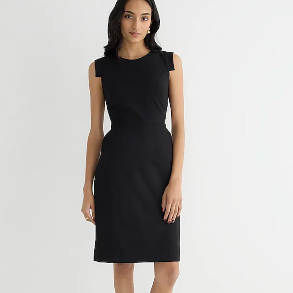 J.Crew Resume Sheath Dress Black Size 6